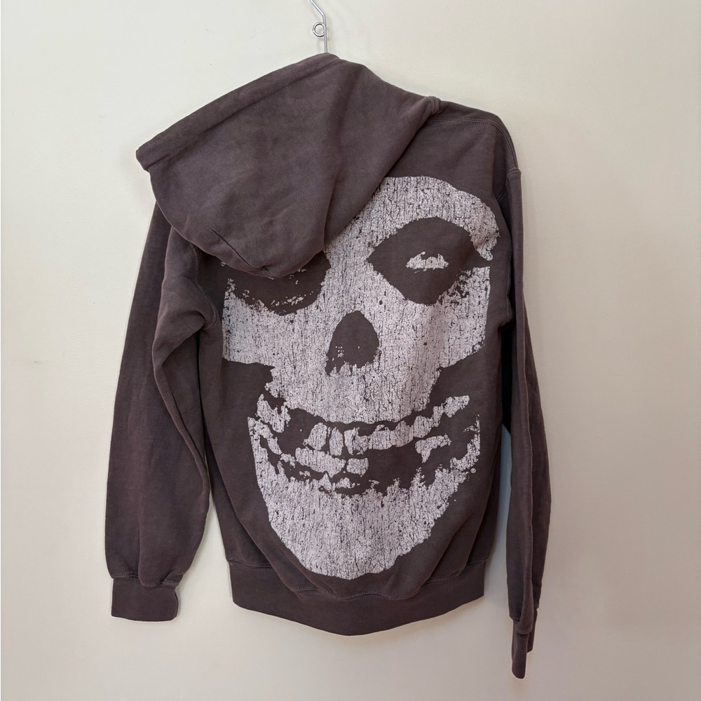 NWOT Urban Outfitters Misfits Skull Graphic Hoodie Sweatshirt Size XS - Picture 10 of 13